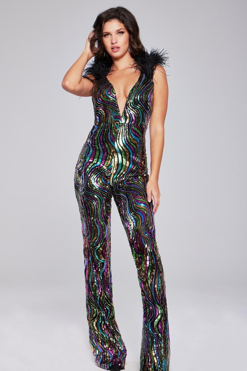 Jovani Contemporary 37276 - Multi/Black