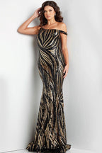 Jovani Prom 37351 - Black/Gold
