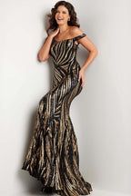Jovani Prom 37351 - Black/Gold