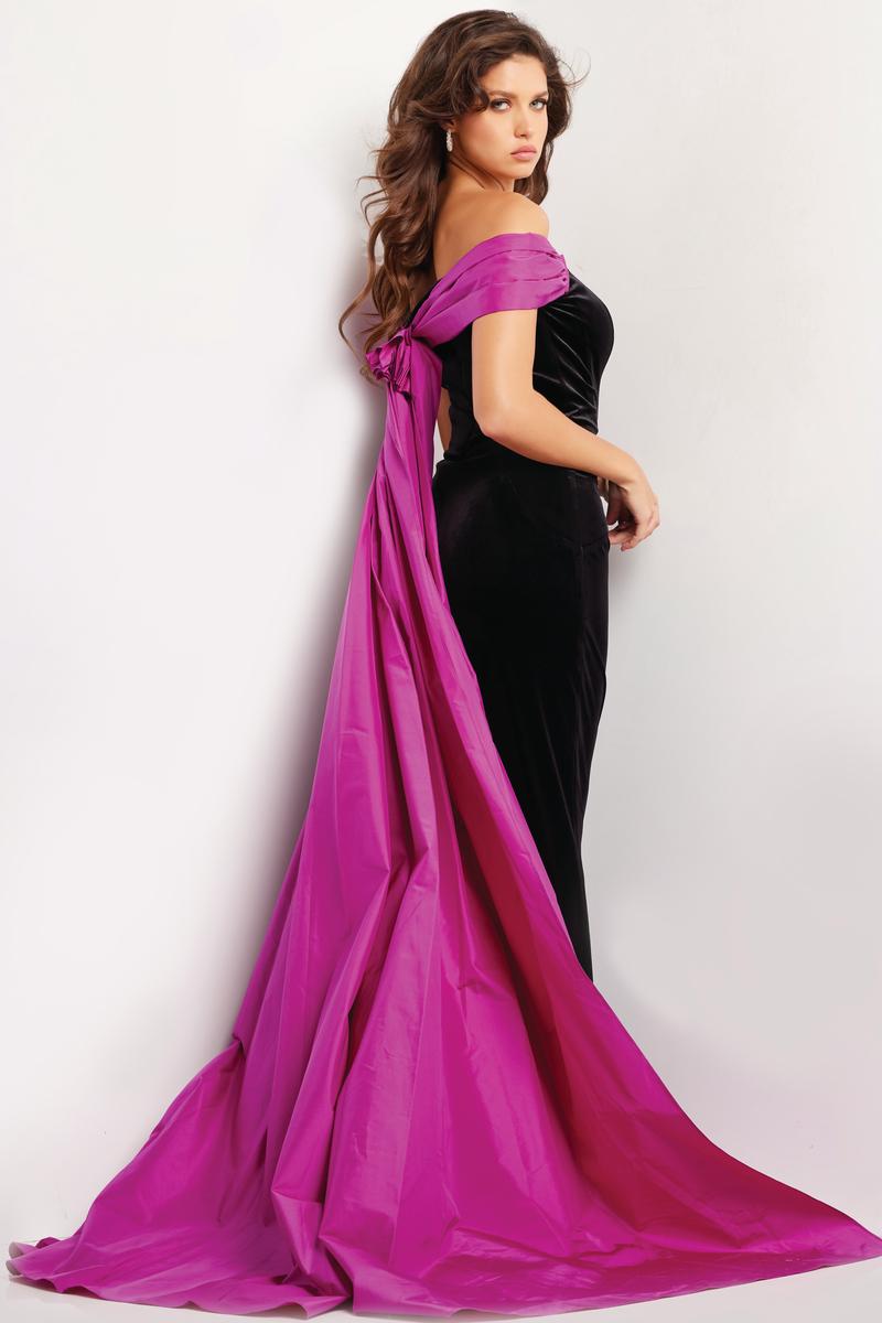 Jovani Evening 37375 - Black/Fushcia