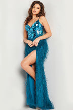 Jovani Prom 37435 - Teal