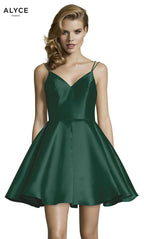 Alyce Paris Homecoming Dress 3764 - Forest
