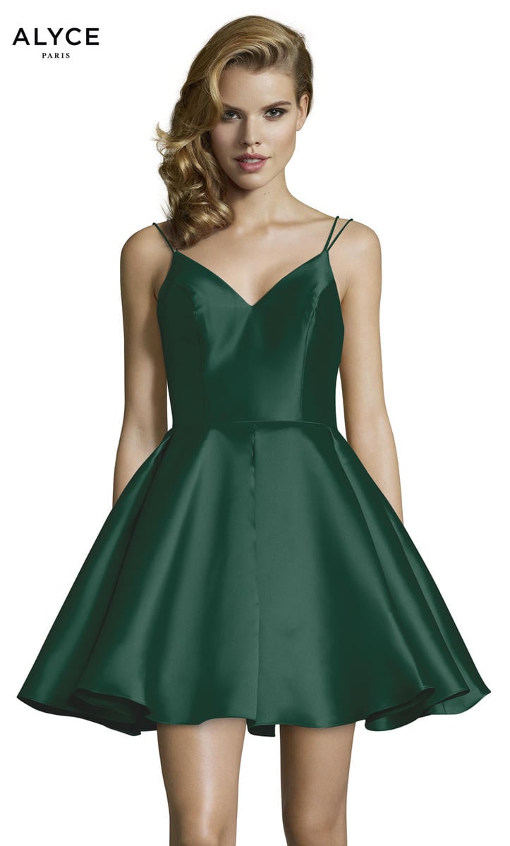 Alyce Paris Homecoming Dress 3764 - Forest