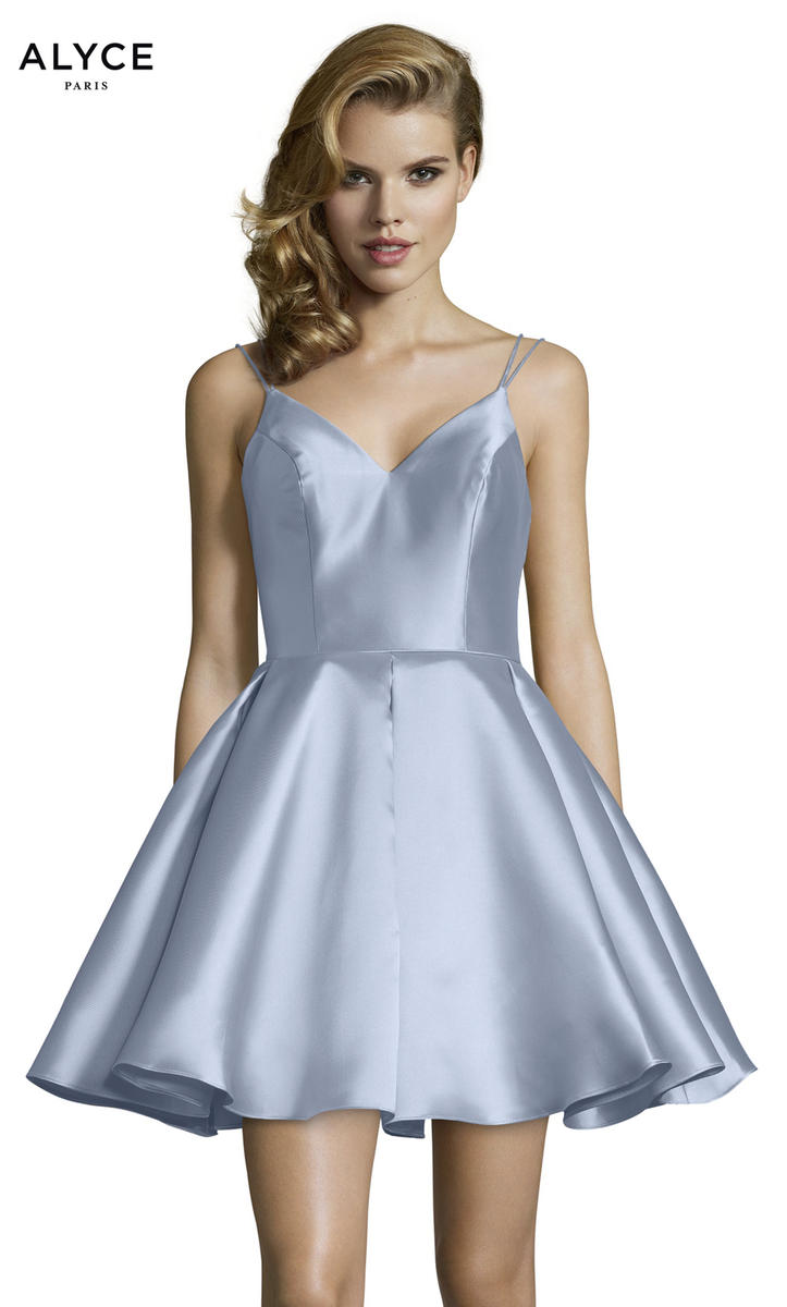 Alyce Paris Homecoming Dress 3764 - French Blue