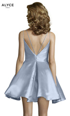 Alyce Paris Homecoming Dress 3764 - French Blue