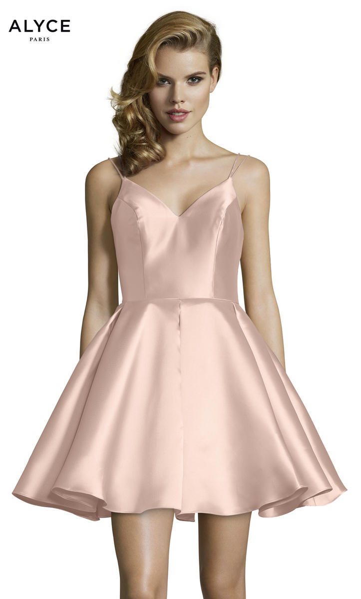 Alyce Paris Homecoming Dress 3764 - French Pink