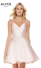 Alyce Paris Homecoming Dress 3764 - French Pink