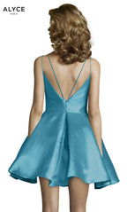 Alyce Paris Homecoming Dress 3764 - French Blue
