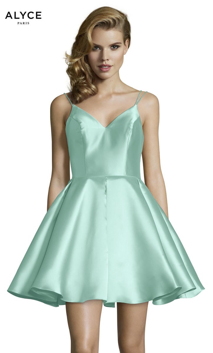 Alyce Paris Homecoming Dress 3764 - French Blue