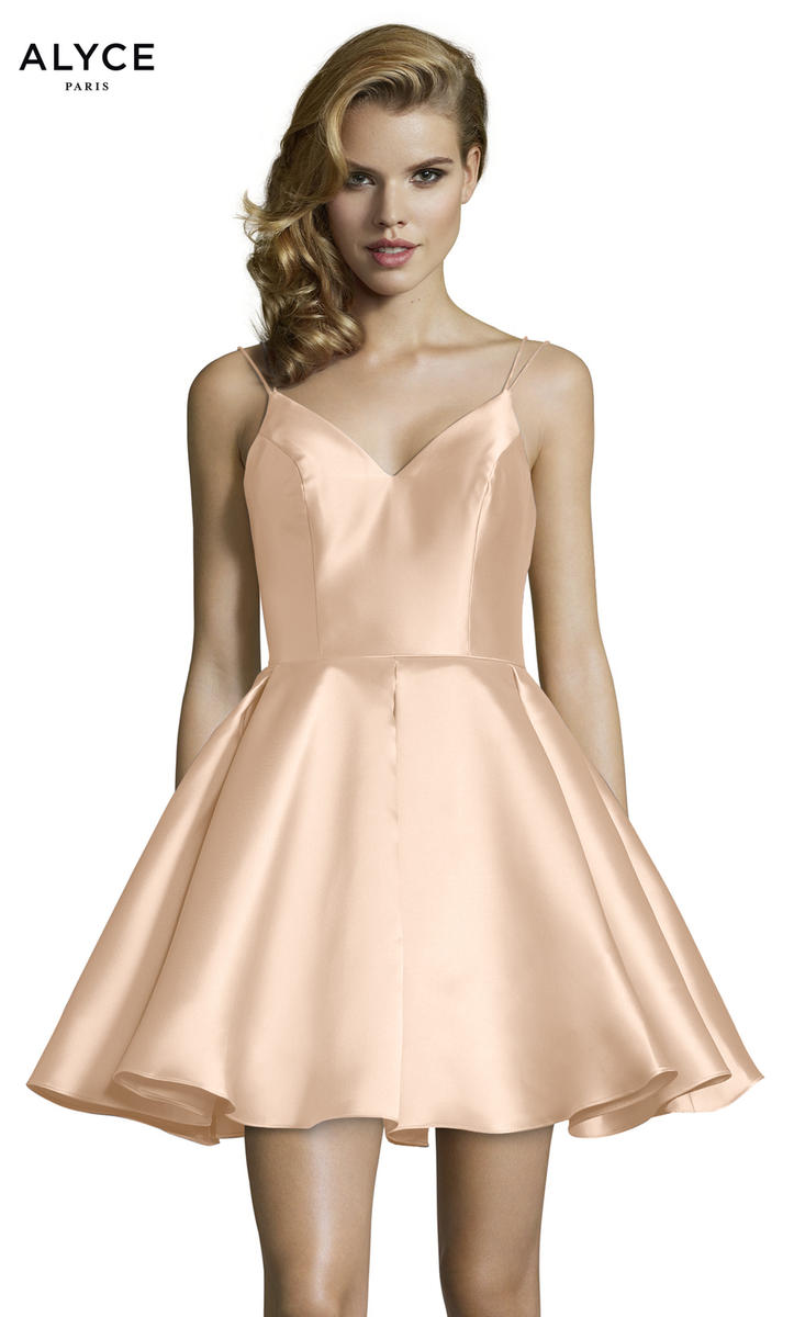 Alyce Paris Homecoming Dress 3764 - French Pink