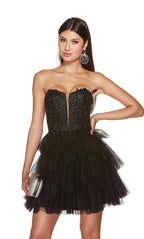 Alyce Paris Homecoming Dress 3766 - Black