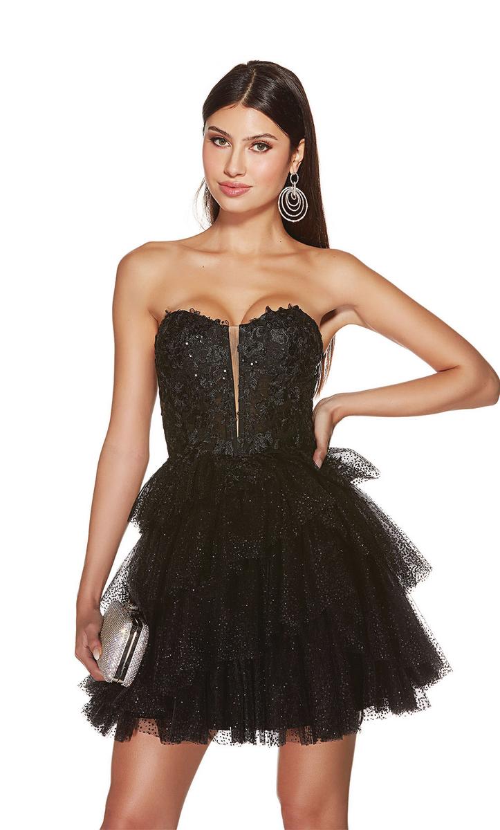 Alyce Paris Homecoming Dress 3766 - Black