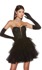 Alyce Paris Homecoming Dress 3766 - Black