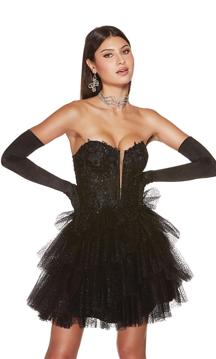 Alyce Paris Homecoming Dress 3766 - Black