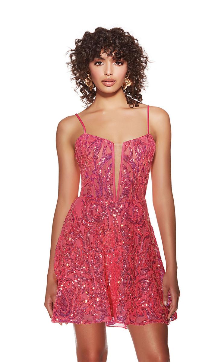 Alyce Paris Homecoming Dress 3768 - Barbie Opal