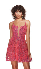Alyce Paris Homecoming Dress 3768 - Barbie Opal