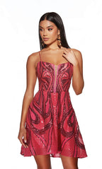 Alyce Paris Homecoming Dress 3778 - Cerise