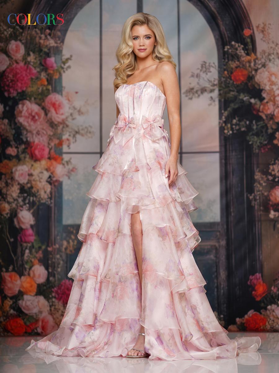 Colors Dress Dress 3809 - Blush Multi