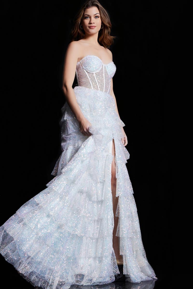 Jovani Prom 38165 - Iridescent/White