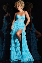 Jovani Prom 38167 - Turquoise