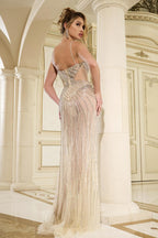 Jovani Signature Collection 38273 - Nude/Silver