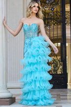Jovani Signature Collection 38295 - Aqua