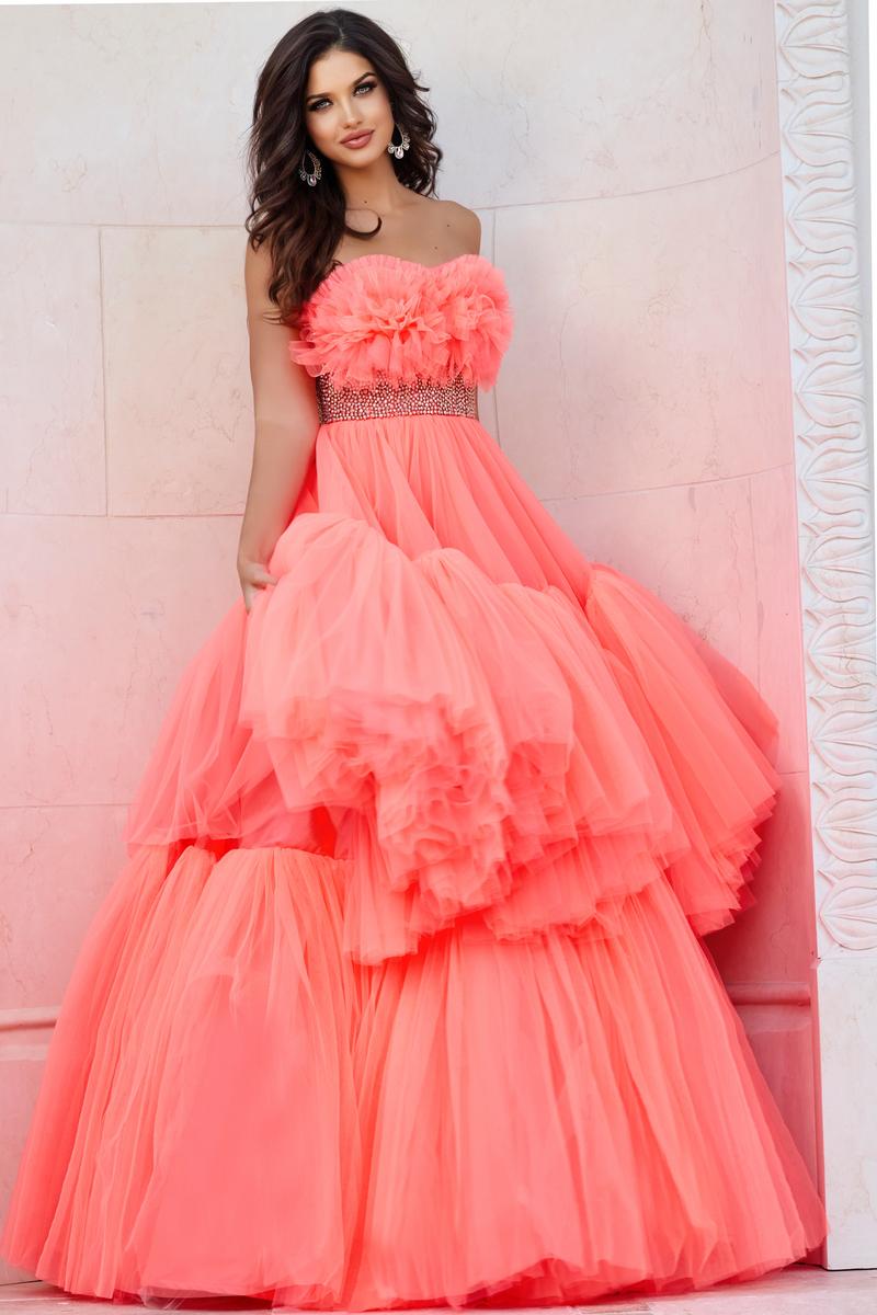 Jovani Signature Collection 38299 - Neonorange