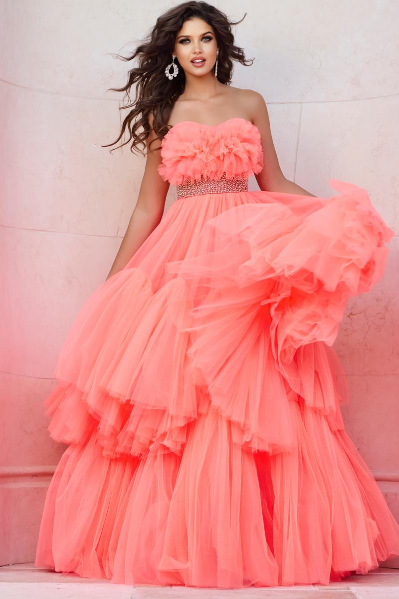 Jovani Signature Collection 38299 - Neonorange