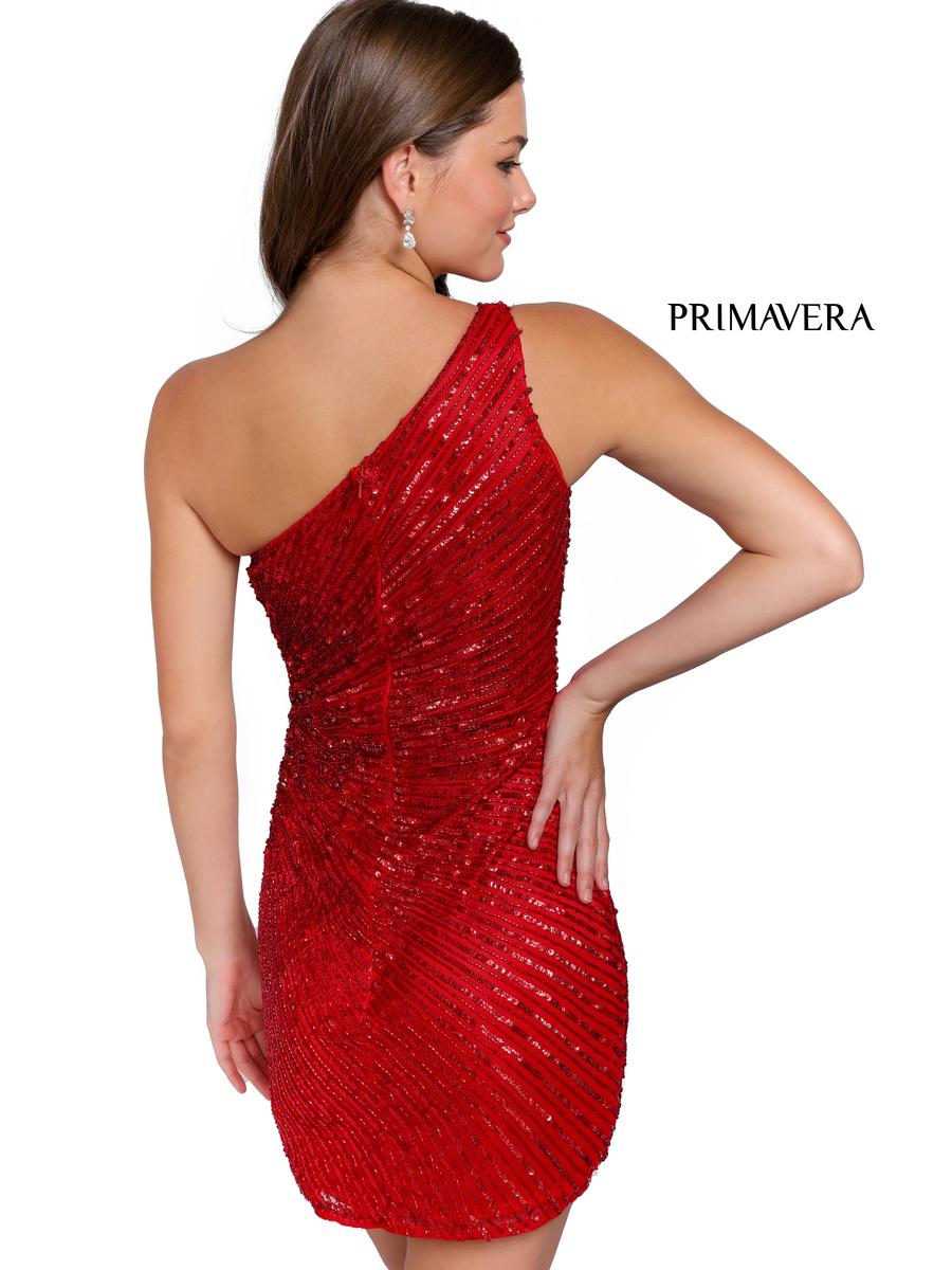 Primavera Couture Short Dress 3830 - Red