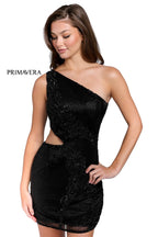 Primavera Couture Short Dress 3840 - Black