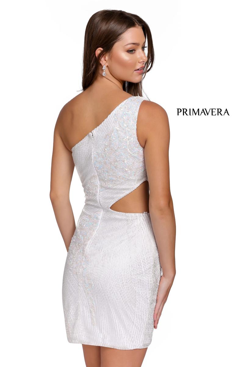 Primavera Couture Short Dress 3840 - Ivory