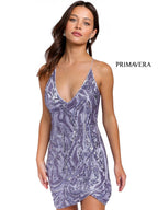 Primavera Couture Short Dress 3844 - Lilac