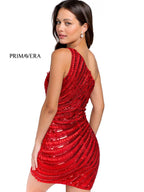 Primavera Couture Short Dress 3845 - Red