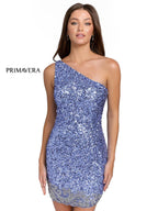 Primavera Couture Short Dress 3846 - Bright Blue