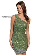 Primavera Couture Short Dress 3846 - Sage Green
