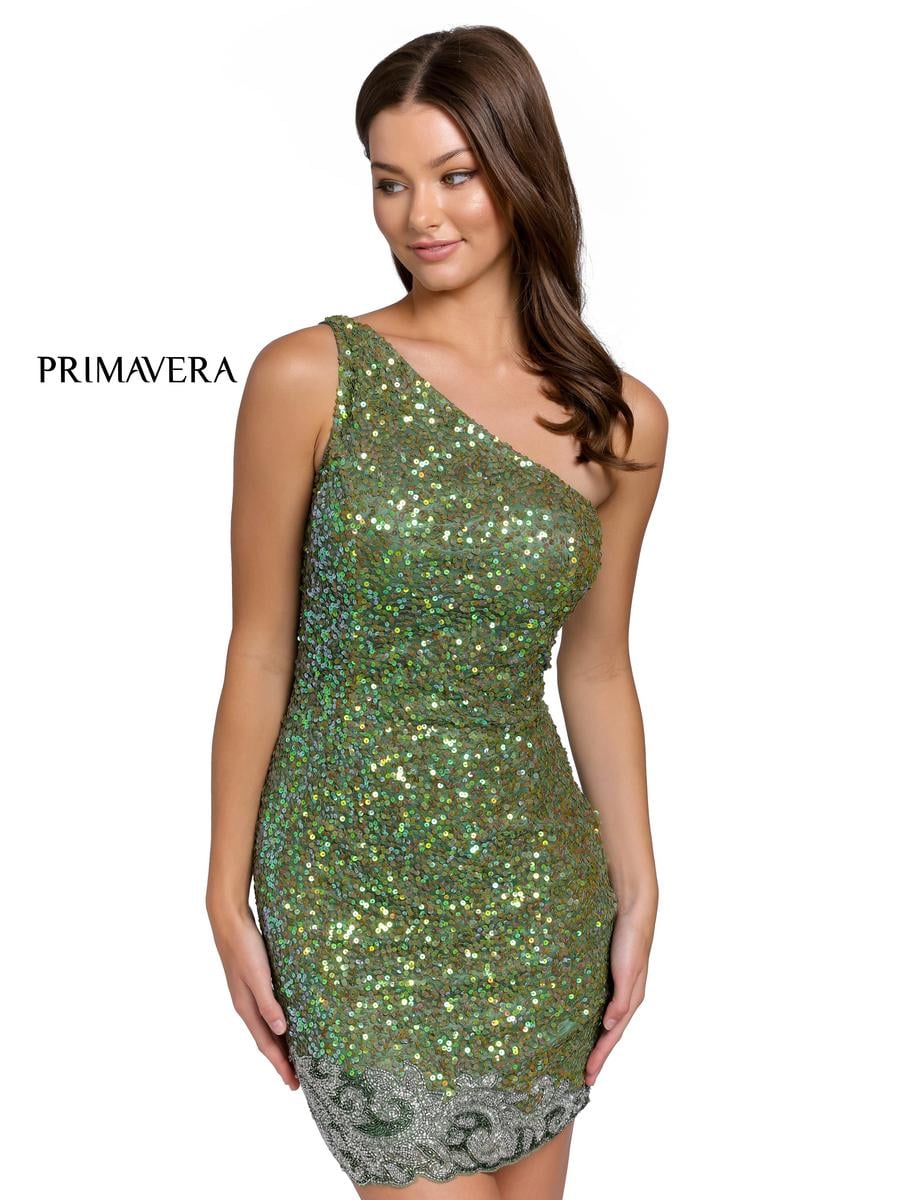 Primavera Couture Short Dress 3846 - Sage Green