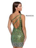 Primavera Couture Short Dress 3846 - Sage Green