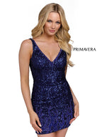 Primavera Couture Short Dress 3847 - Midnight