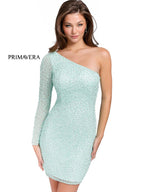 Primavera Couture Short Dress 3849 - Mint