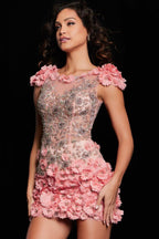 Jovani Short Evening Dress 38510 - Peach