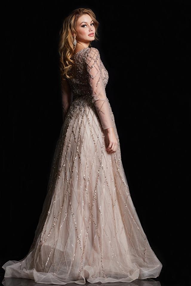 Jovani Evening 38589 - Gold