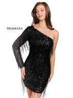Primavera Couture Short Dress 3858 - Black