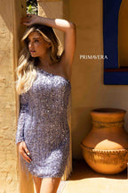 Primavera Couture Short Dress 3858 - Lilac