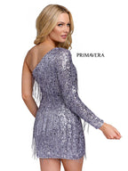 Primavera Couture Short Dress 3858 - Lilac