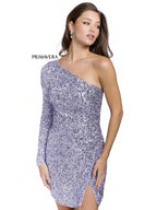 Primavera Couture Short Dress 3860 - Lilac