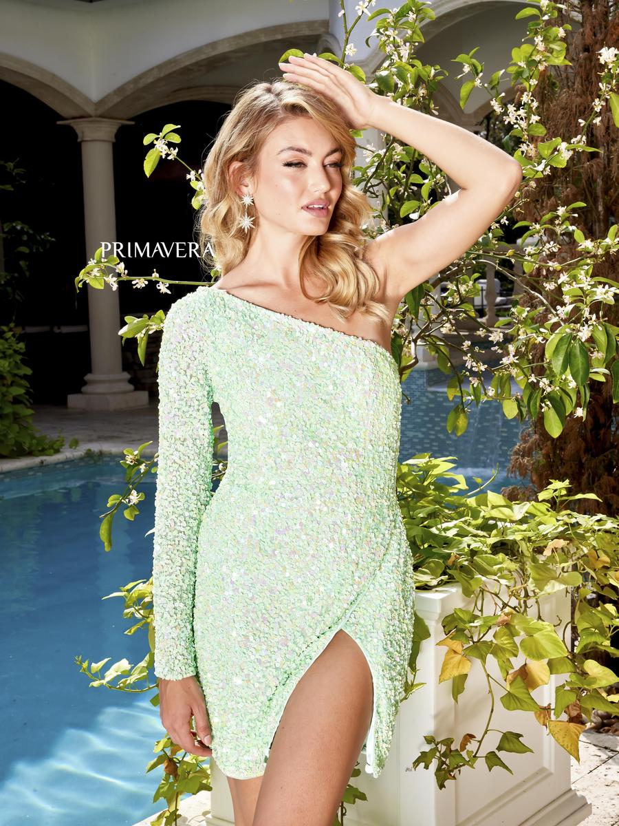 Primavera Couture Short Dress 3860 - Mint