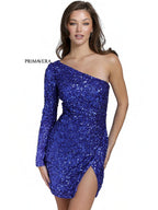 Primavera Couture Short Dress 3860 - Royal Blue