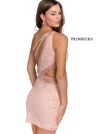 Primavera Couture Short Dress 3863 - Rose