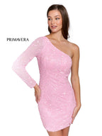 Primavera Couture Short Dress 3865 - Pink