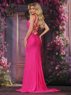 Colors Dress Dress 3870 - Hot Pink